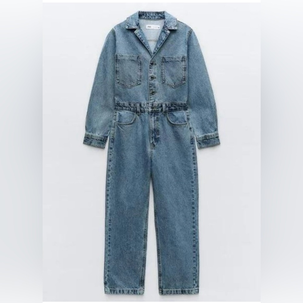 ZARA Z1975 LONG SLEEVE
DENIM JUMPSUIT